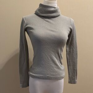Gray Turtleneck Sweater